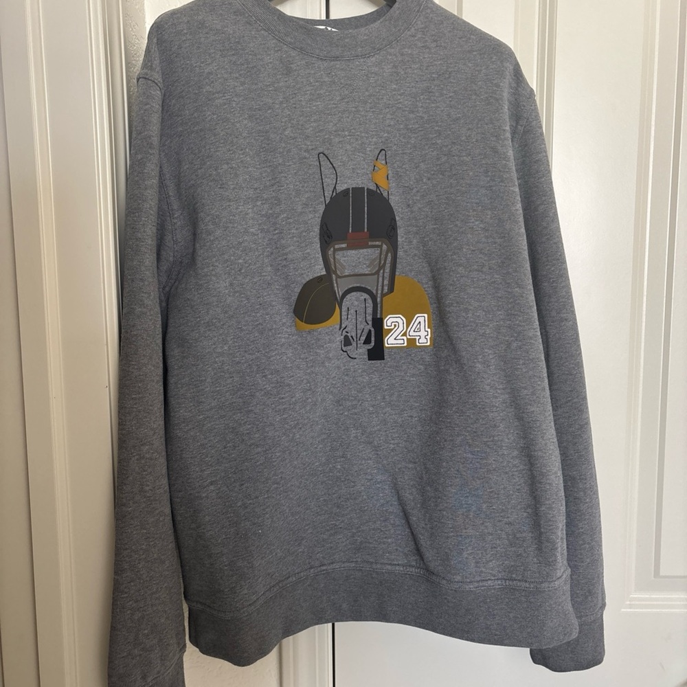 Hermes Gray Horse Graphic Crewneck Sweater Quarterb’H